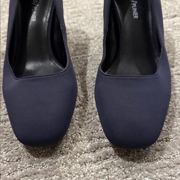 Donald J. Pliner Women's Navy Fabric Block Heel Classic Pumps Shoes Size 8.5M - Picture 4 of 7